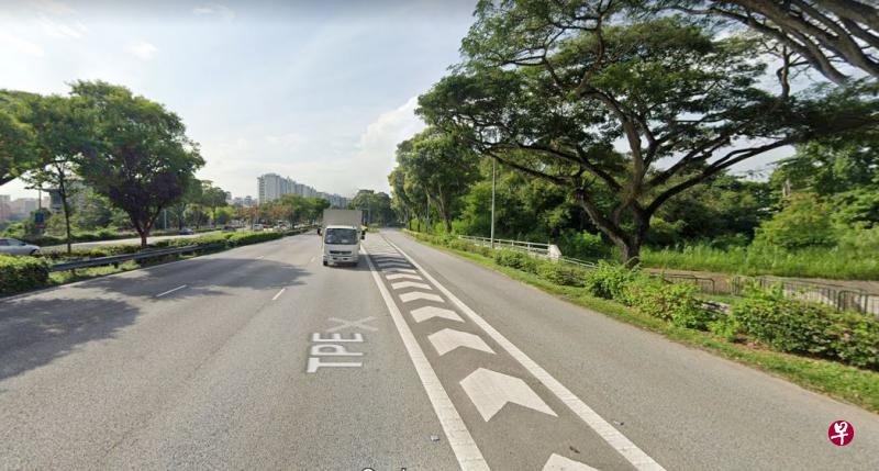 交警罗斯兰在淡滨尼高速公路（TPE）路段执行公务时，截查了被告。（谷歌地图） 