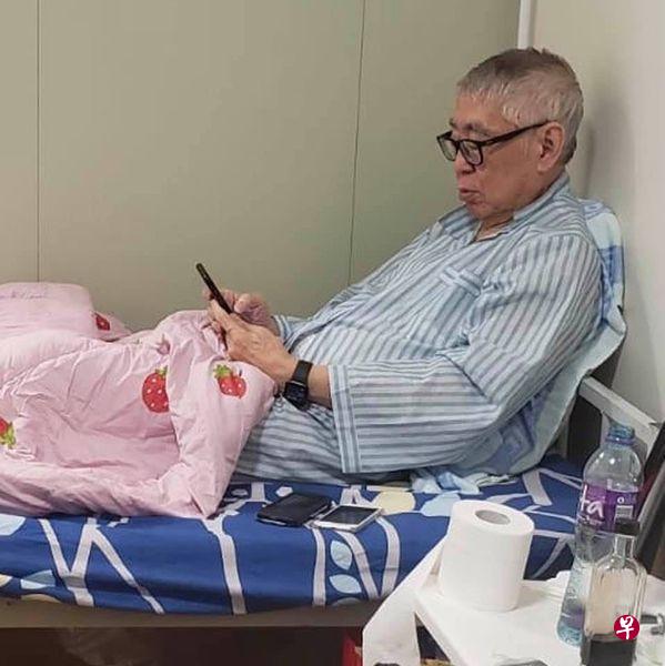 蔡和平目前仍在隔离中。 （取自受访者面簿） 