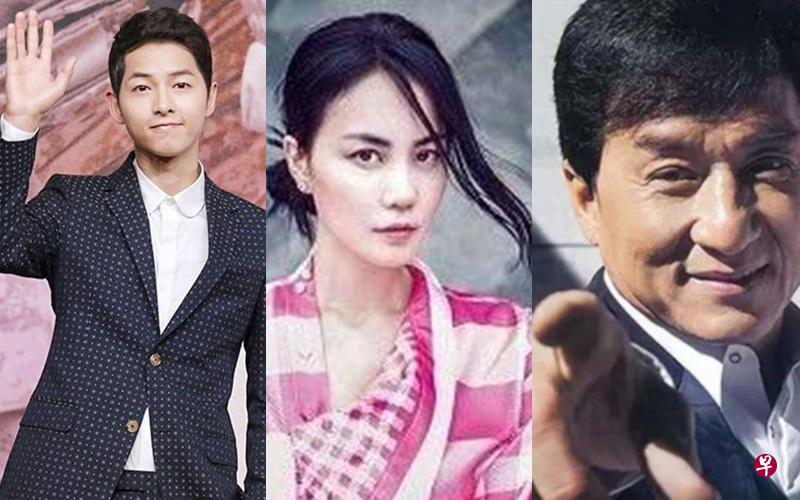 宋仲基、王菲、成龙都常在新港台报道中，被称天王、天后和巨星。（互联网） 