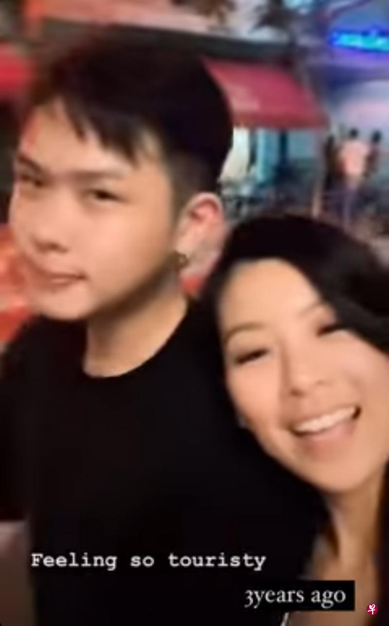胡秀惠限时发布3年前与已故未婚夫的照片。(取自IG) 