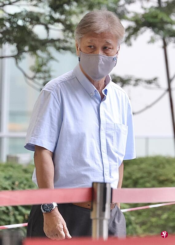 老保安陈瑞豪被控两项用危险物质蓄意伤人的罪名。（曾美玲摄） 