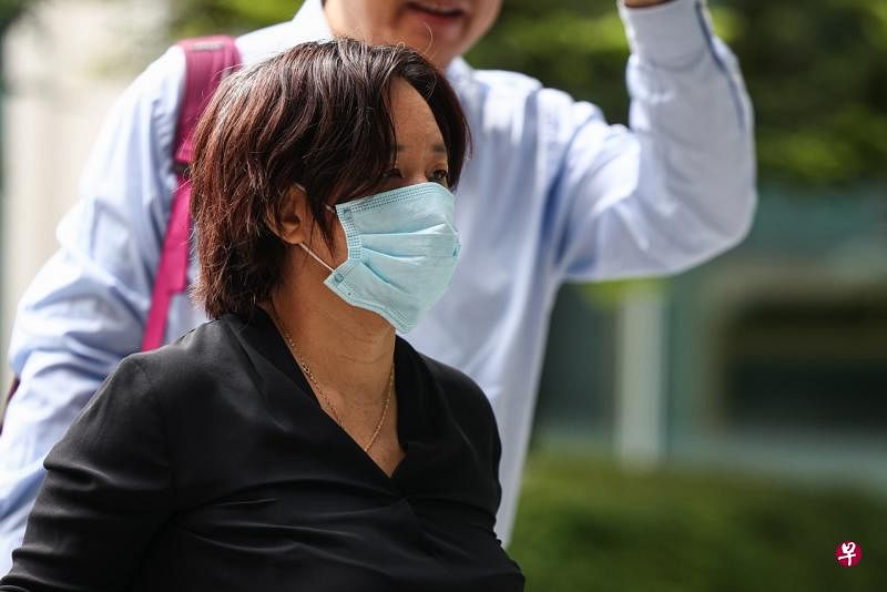 反疫苗接种群组“Healing the Divide”创办人许淑慈获准出国寻医。（李健玮摄） 