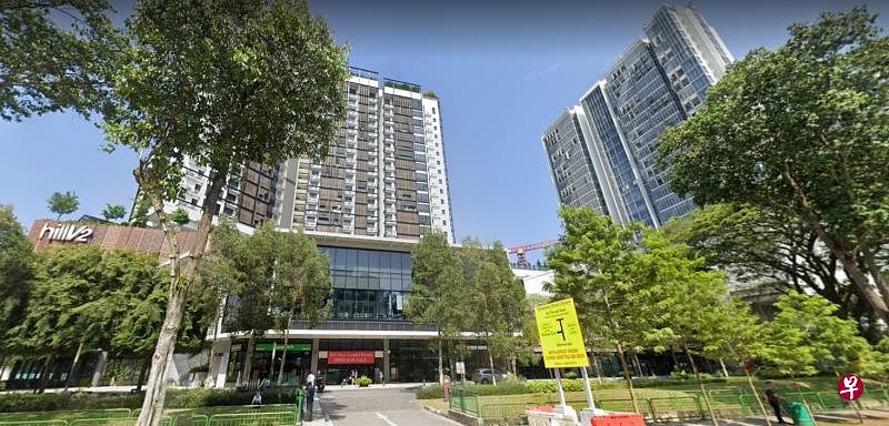  被告和邻居住在武吉知马一带的The Hillier公寓。（ 谷歌地图截图） 