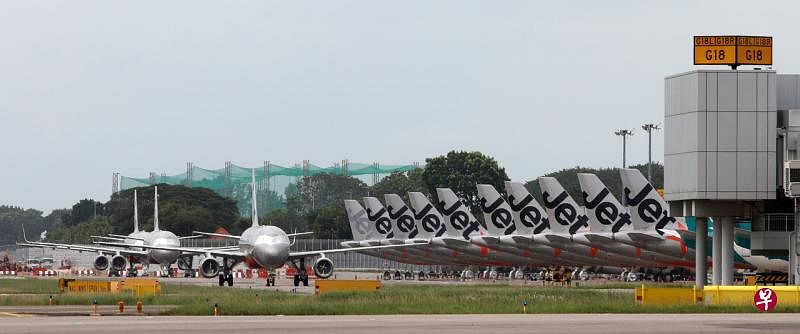 捷星航空发声明，对樟宜机场集团“选择单方面宣布”把捷星迁至樟宜机场第四搭客大厦（T4）表示非常失望，并表明暂无意搬迁。（档案照） 