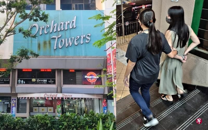 东陵警署在7月7日至19日之间，展开了系列针对豪杰大厦（Orchard Towers）卖淫活动的行动。（警方提供） 