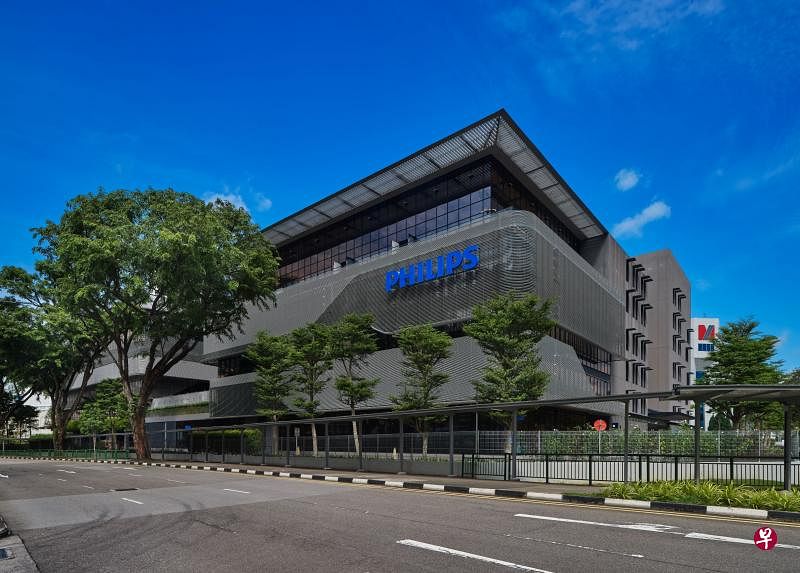 飞利浦电子卖出这个位于大巴窑的Philips APAC Center后将回租现有楼面，成为主要租户。（腾飞瑞资提供照片） 