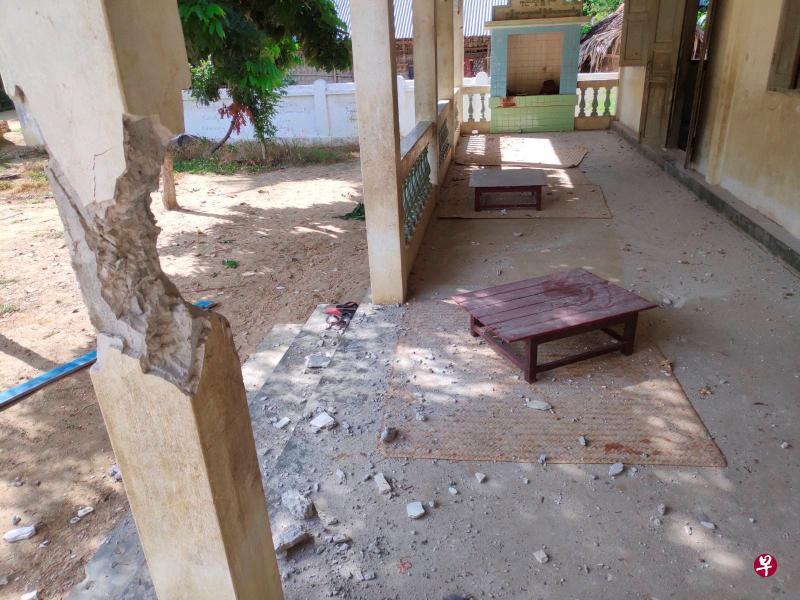 缅甸军方9月16日在实皆（Sagaing）地区的一个村庄里，用直升机向当地一所学校发动袭击，造成至少六名儿童死亡，学校严重损毁。（路透社） 