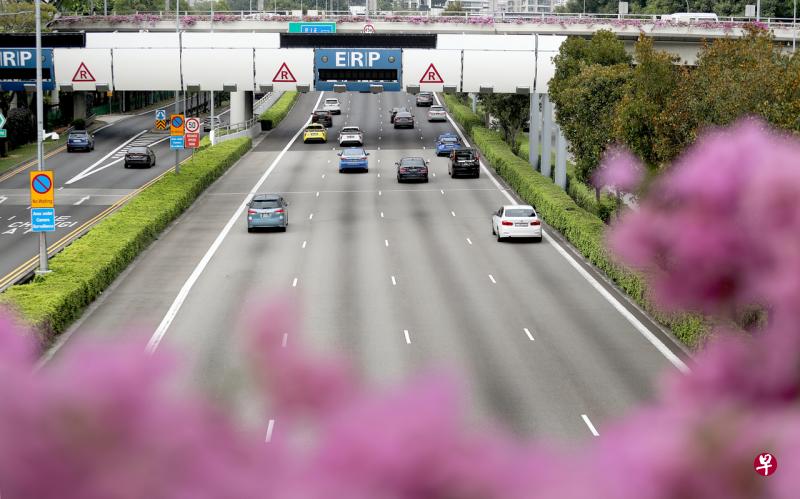 8月1日起，CTE在布莱德路之后的南向路段，及PIE支路、转入CTE南向路段的闸门，早上8时至8时30分的ERP上调1­元。（档案照片） 