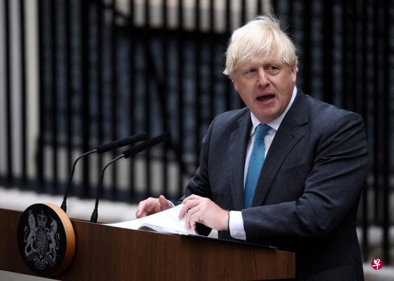 据《泰晤士报》报道，英国前首相约翰逊可能会参加保守党领袖竞选。（路透社） 