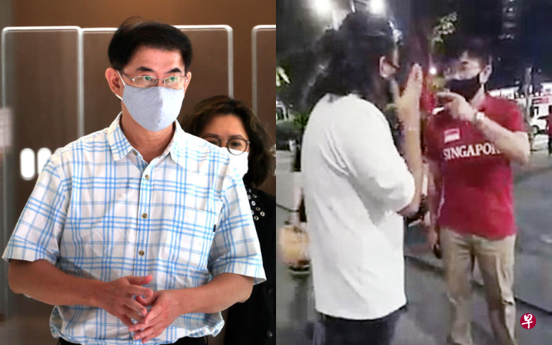 义安理工学院前讲师陈文利（左图）当街辱骂异族情侣并对宗教作出不当评论，星期四（11月17日）认罪。（庄耿闻摄、受访者提供） 