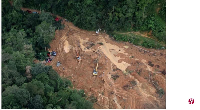 云顶半山土崩事发时，遭黄泥埋没的露营地共有92人受困。（东方网） 
