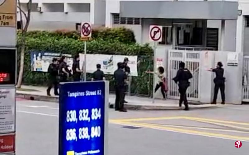 朱丽安娜在圣希尔达中学外挥刀，与警方对峙时还拿刀捅自己的腹部，她承认持危险武器罪后，被判坐牢六个月。（档案照） 