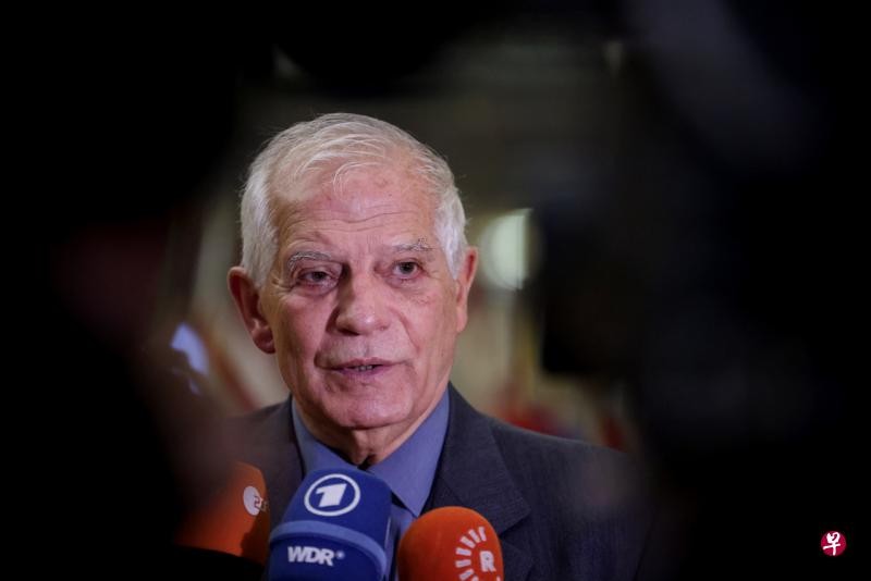 欧盟外交和安全政策高级代表博雷利（Josep Borrell）星期一（23日）说，他希望欧盟27个成员国能批准向乌克兰提供的另外5亿欧元援助金。（路透社） 