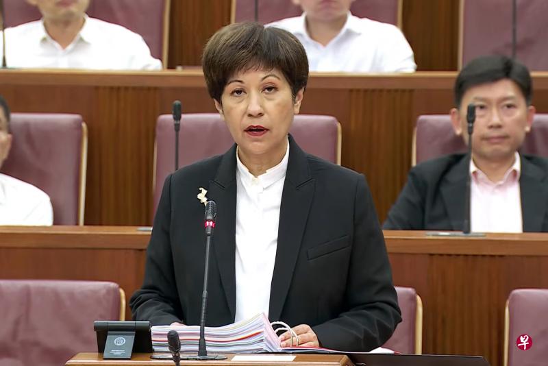总理公署部长兼财政部及国家发展部第二部长英兰妮指出，从2017年到2021年，贪污调查局平均每年发出138次警告、139人被起诉。（ gov.sg视频截图 ） 
