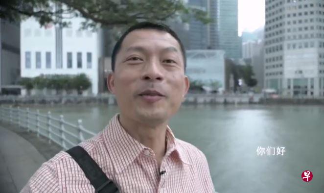 沈倾掞在社媒晒出自己在红灯码头一带录制的视频。（取自沈倾掞IG） 