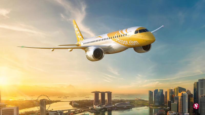E190-E2是Embraer最受欢迎的区域客机，有112个座位，可部署于五小时航程的短中距离航线。（酷航提供） 