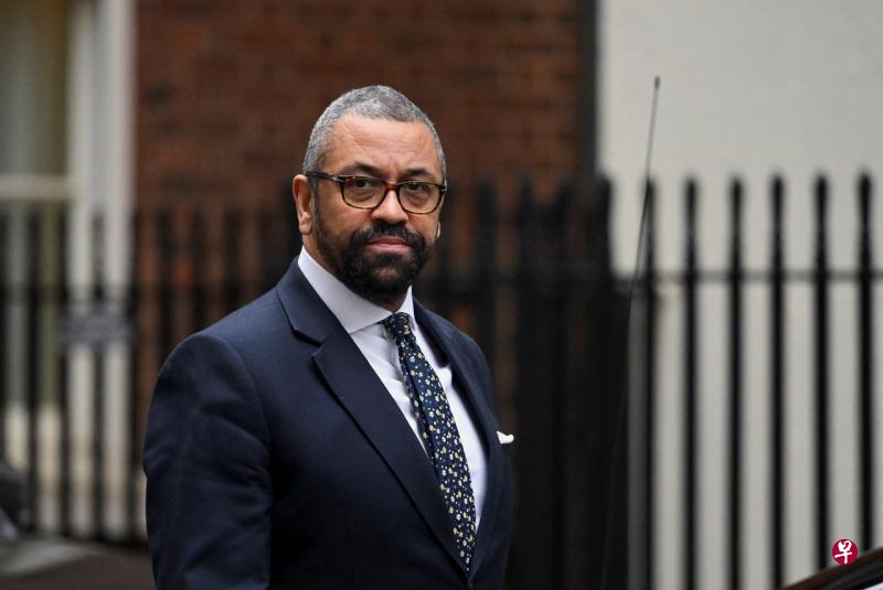 英国外交大臣克莱弗利（James Cleverly）星期五（2月24日）宣布英国政府将对俄罗斯实施新一轮制裁。（路透社） 