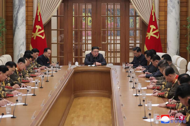 分析认为，按照惯例，朝鲜每半年才会举行一次军委扩大会议，但第五次会议距离上次会议仅隔一个多月，显示出朝鲜对半岛局势的关切。（法新社） 