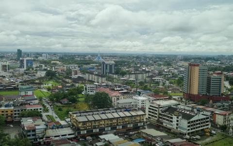 马来西亚砂拉越州的首府古晋市区。（档案照）