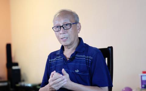 陈嵩杰：若公正党阿敏努丁、民行党陆兆福，以及巫统莫哈末哈山在竞选的国席获胜，所在的联盟一旦执政，三人都有可能入阁。（谢智扬摄）