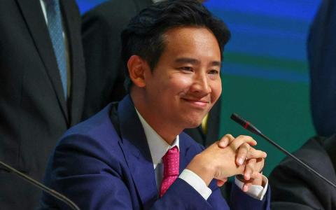 泰国前进党党魁披塔被指持有媒体公司股份，违反选举法。（路透社）