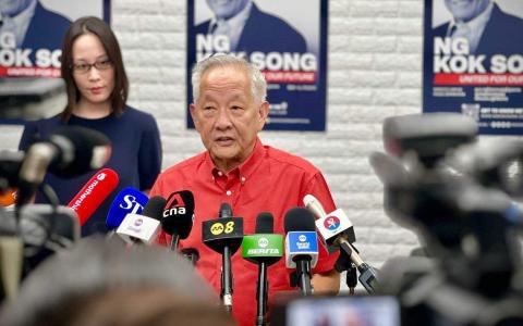 黄国松说，尚达曼曾表示，希望能有一场选举，这样他当选后就得到了人民的委托，如今他也为尚达曼感到非常高兴。（龙国雄摄）