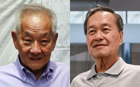 在总统选举落选的参选人黄国松（左）和陈钦亮（右）都未进行谢票活动。（档案照片）