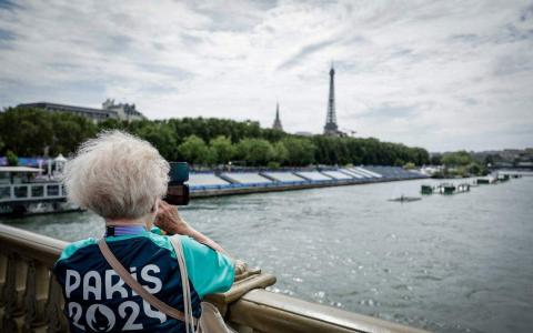 巴黎奥运会开幕式恐遭遇雨神干扰。（法新社）