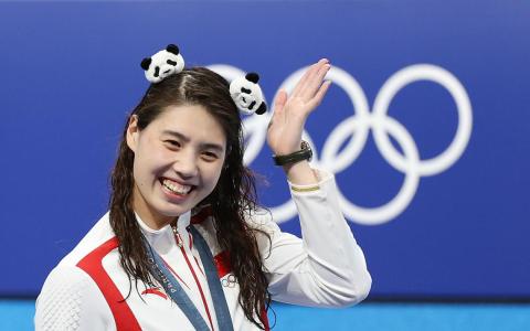 中国泳将张雨霏。（新华社）