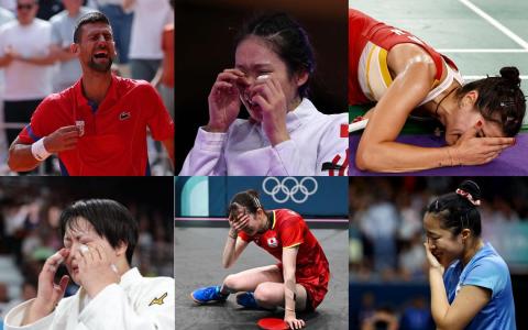 这些“英雄泪”承载的不只是自己的梦想，还有家人的期待和国家的荣光。（路透社／法新社／互联网）