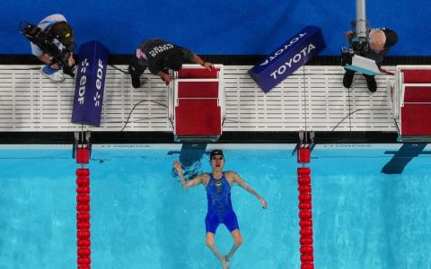 我国泳将叶品秀赢得新加坡本届残奥首金。（路透社）