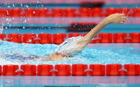 世界纪录保持者叶品秀以预赛第一成绩闯进女子50米仰泳S2级决赛。（新加坡体育理事会提供）