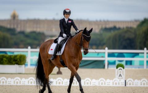 符珍第四次代表新加坡参加残奥会，今年她以第11名完赛。（全国残奥理事会提供）