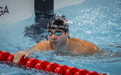 杜维崧是本届残奥会新加坡代表团的擎旗手，此届参加三个项目。（新加坡残奥理事会提供）