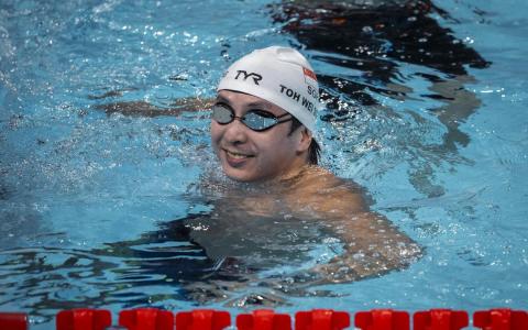 我国泳将杜维崧在男子50米自由泳S7级决赛中以29秒51的成绩排名第八。（全国残奥理事会提供）