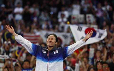 安洗莹在巴黎奥运会夺金后炮轰韩国羽球总会，引起广泛关注。（路透社）