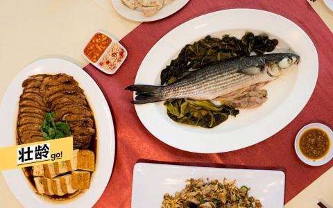 新潮园的潮州美食，有卤鸭和豆干、清蒸乌鱼、肉丸和菜脯粿条等。（档案照）