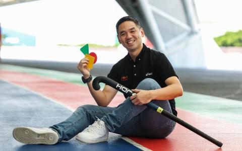 林鸿臻希望体育能全民普及，特别要让弱势青少年群体，也有接触体育的机会。（白艳琳摄）