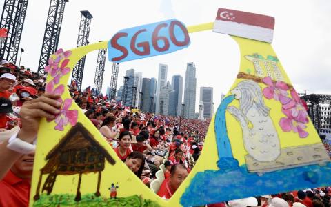 SG60是现代新加坡独立至今的里程碑，而新加坡人、新加坡社会、新加坡文化承载的历史厚度，超过了60年的记忆。（邝启聪摄）