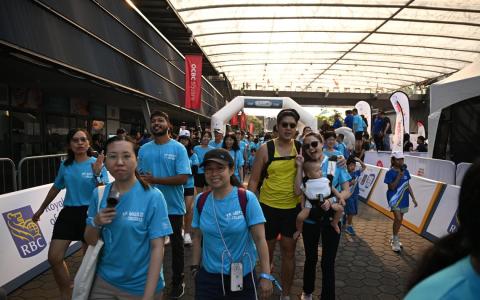 今年新加坡儿童会的“为儿童义走”活动，吸引约4200人参加，共筹获超过85万元善款。（新加坡儿童会提供）
