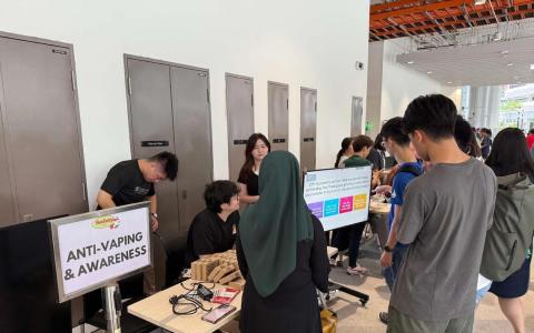 卫科局教育部高等学府联手执法22天 一学生滥用电子烟接销案罚单