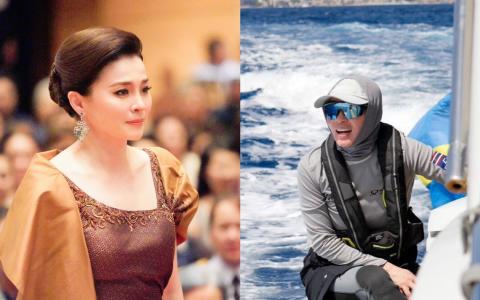 非常有体育细胞的泰国王后素提达将参加来临泰国东运会的帆船赛。（互联网）