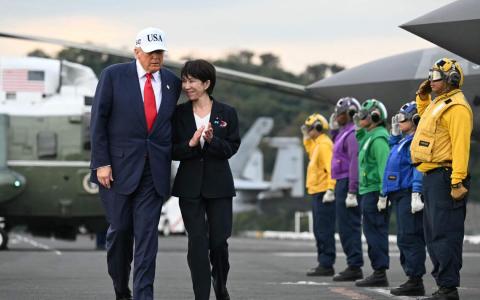 高市与特朗普登美军航母 要将日美同盟推向“新黄金时代”