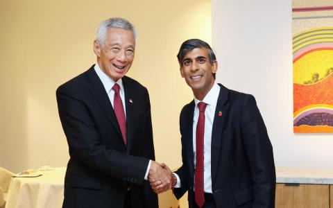 李资政会见英国前首相苏纳克 与英国科技界领袖茶叙   