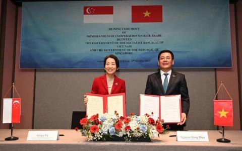 新加坡与越南签署首份大米贸易合作备忘录