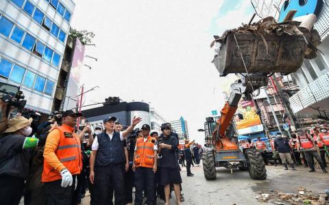 泰相限14天完成合艾市灾后清理恢复正常
