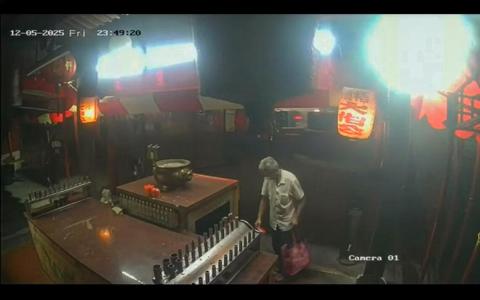 梧槽大伯公庙虎爷像失窃 庙方吁小偷快归还