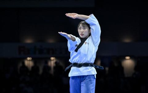 这是许美珊首次参与东运会的角逐。（新加坡全国奥理事会提供）