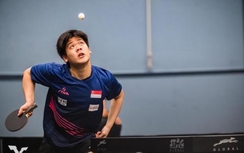 我国男单好手郭勇是2023年东运会的男单、男双和男团冠军，本届将在率先进行的男团项目争取卫冕。（档案照片）