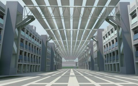 工业区首建悬挑式太阳能光伏系统 裕廊集团利用建筑空隙发电